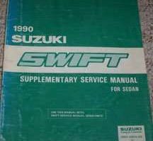1990 Suzuki Swift Sedan Service Manual Supplement