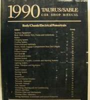 1990 Ford Taurus Service Manual