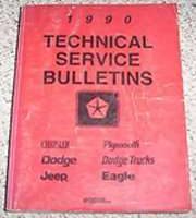 1990 Dodge Ram Wagon Technical Service Bulletin Manual
