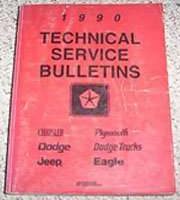 1990 Jeep Cherokee Technical Service Bulletin Manual