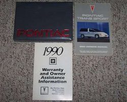 1990 Pontiac Trans Sport Owner's Manual Set