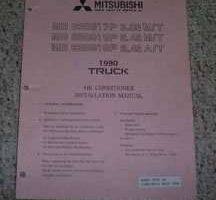 1990 Mitsubishi Truck Air Conditioner Installation Manual