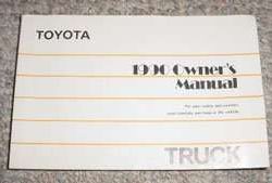1990 Toyota Truck Owner's Manual