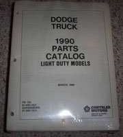 1990 Dodge Ramcharger Mopar Parts Catalog Binder
