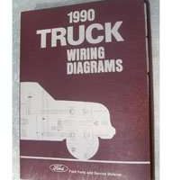 1990 Ford Econoline E-150, E-250 & E-350 Large Format Wiring Diagrams Manual