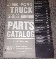 1990 Ford F-600 Truck Parts Catalog Illustrations