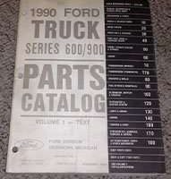 1990 Ford B-Series School Bus Parts Catalog Text