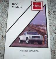 1990 GMC R/V Truck, Suburban & Jimmy Owner's Manual