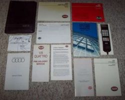 1990 Audi V8 Quattro Owner's Manual Set
