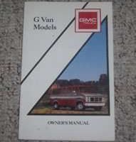 1990 GMC Vandura & Rally Owner's Manual