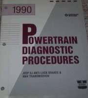 1990 Jeep Cherokee & Wagoneer Anti-Lock Brakes & AW4 Transmission Powertrain Diagnostic Procedures Manual