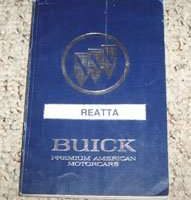 1990 Buick Reatta Owner's Manual