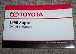 1990 Toyota Supra Owner's Manual
