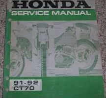 1992 Honda CT70 Motorcycle Service Manual