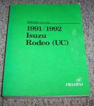 1992 Isuzu Rodeo Service Manual