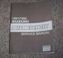 1992 Suzuki Sidekick Service Manual