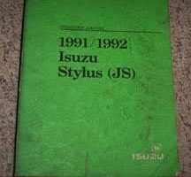1991 Isuzu Stylus Service Manual