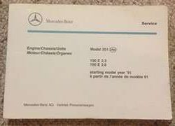 1992 Mercedes Benz 190E 2.3 & 190E 2.6 201 Chassis Parts Catalog