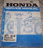 1993 Honda CB250 Nighthawk Motorcycle Service Manual