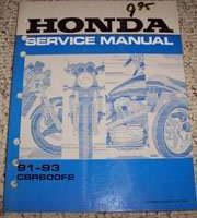 1992 Honda CBR600F2 Motorcycle Shop Service Manual