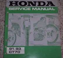 1993 Honda CT70 Motorcycle Service Manual