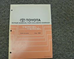 1992 Toyota Tercel Collision Repair Manual