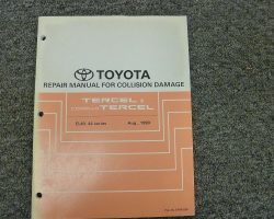 1993 Toyota Tercel Collision Repair Manual