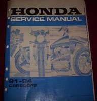 1992 Honda CBR6000F2 Motorcycle Service Manual
