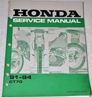 1991 Honda CT70 Motorcycle Service Manual