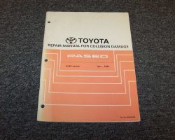 1992 Toyota Paseo Collision Repair Manual