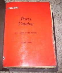 1997 Isuzu Rodeo Parts Catalog