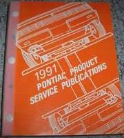 1991 Pontiac 6000 Product Service Publications Manual