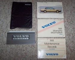 1991 Volvo 740 Owner's Manual Set