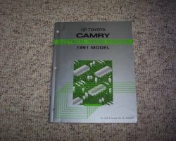 1991 Toyota Camry Electrical Wiring Diagram Manual