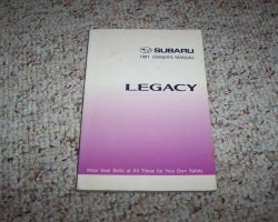 1991 Subaru Legacy Owner's Manual