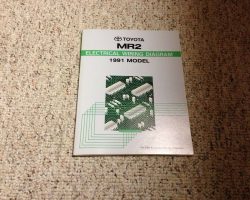 1991 Toyota MR2 Electrical Wiring Diagram Manual