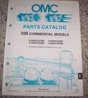 1991 Johnson Evinrude 100 HP Commercial Models Parts Catalog