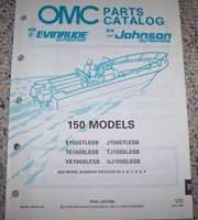 1991 Johnson Evinrude 150 HP Models Parts Catalog