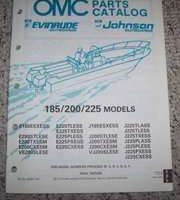 1991 Johnson Evinrude 185, 200 & 225 HP Models Parts Catalog