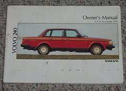 1991 Volvo 240 Owner's Manual