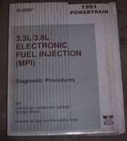1991 Dodge Caravan 3.3L & 3.8L EFI Engines Powertrain Diagnostic Procedures