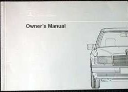 1991 Mercedes Benz 300SE & 300SEL Owner's Manual