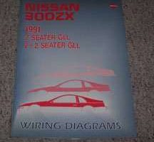 1991 Nissan 300ZX 2 & 2+2 Seater Large Format Wiring Diagram Manual