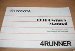 1991 Toyota 4Runner Owner's Manual