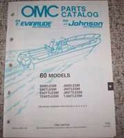 1991 Johnson Evinrude 60 HP Models Parts Catalog