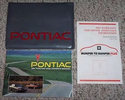 1991 Pontiac 6000 Owner's Manual Set