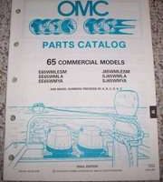 1991 Johnson Evinrude 65 HP Commercial Models Parts Catalog