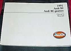 1991 Audi 80 Owner's Manual