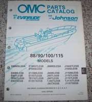 1991 Johnson Evinrude 88, 90, 100 & 115 HP Models Parts Catalog