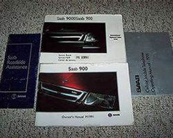 1991 Saab 900 Owner's Manual Set
